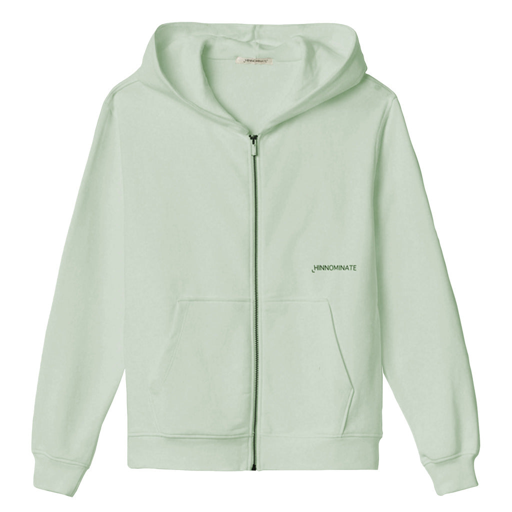 Hinnominate Cotton Zip Hoodie Mini Logo Silver — view 2