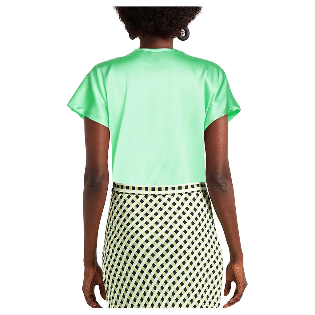 Pinko Silk Farida Blusa Verde — view 3