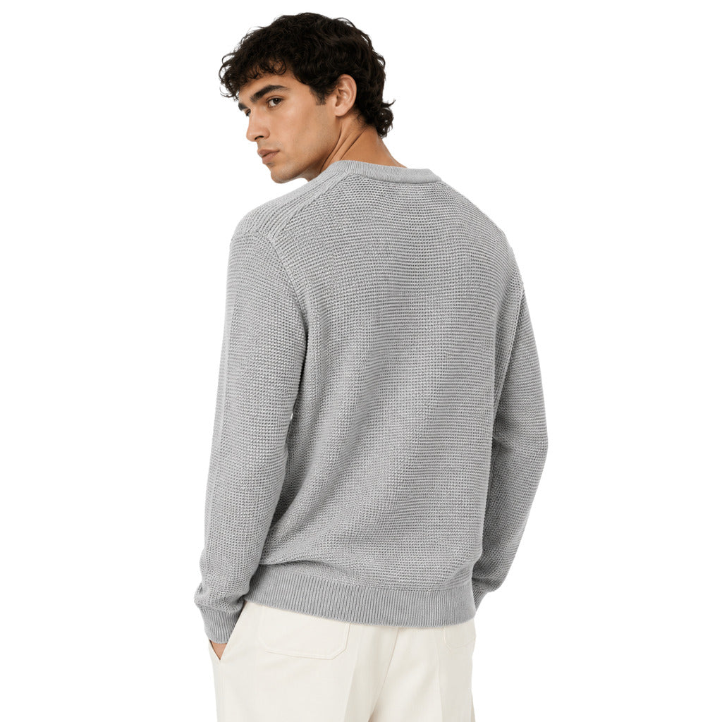Dolce & Gabbana Silk Cardigan Henley Gray — view 2