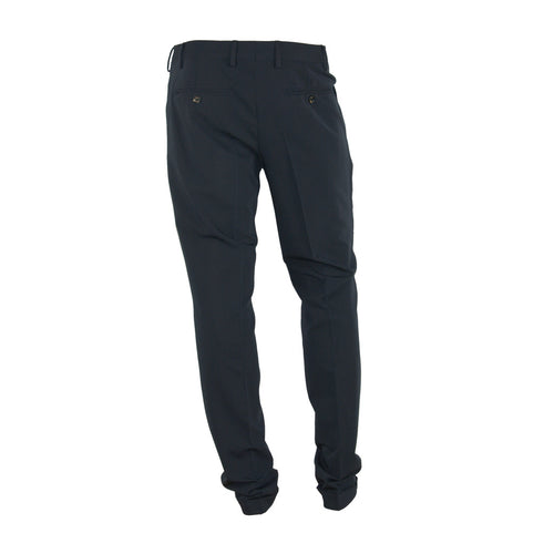 100% Milano Polyester Viscose Trousers Black — view 2