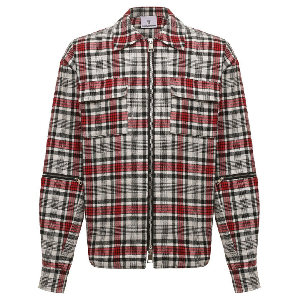 Diego Venturino Cotton Jacket Tartan All-Zip Multicoloured
