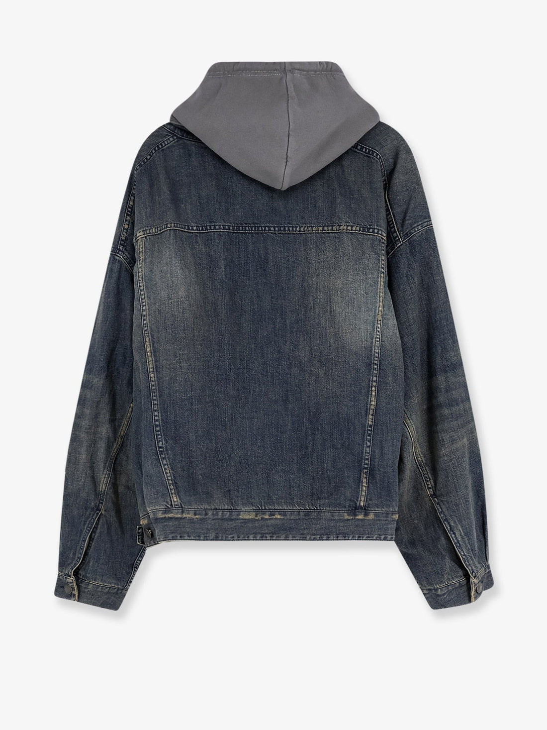 Balenciaga Layered cotton denim jacket