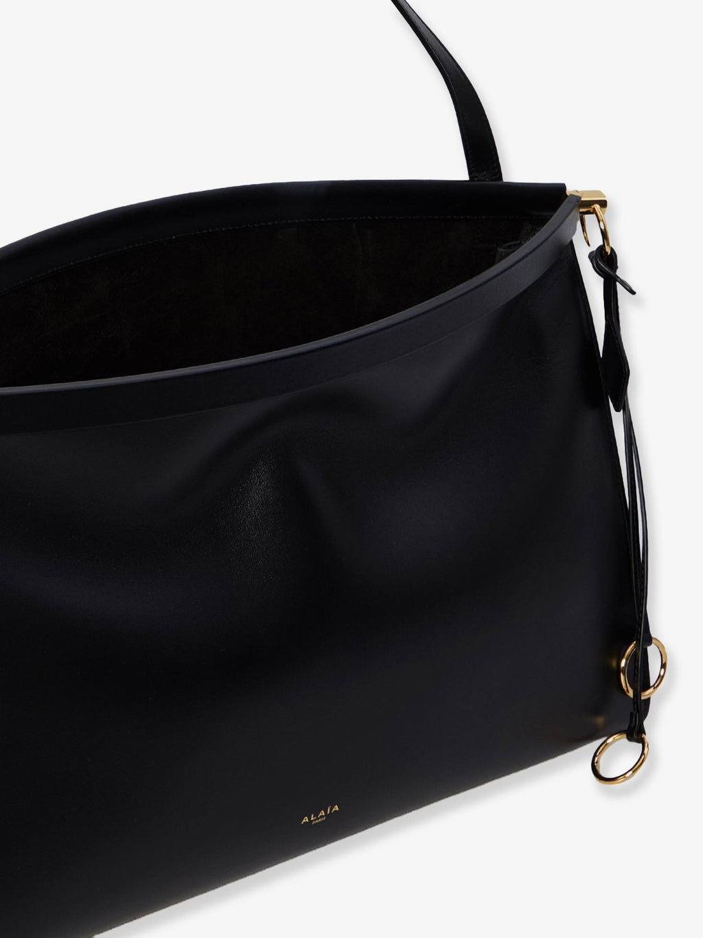 ALAIA Le Click East West Large leather shoulder bag