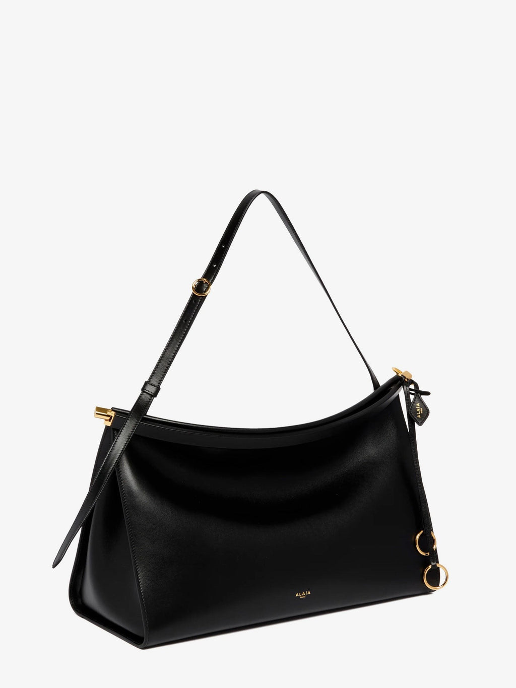 ALAIA Le Click East West Large leather shoulder bag