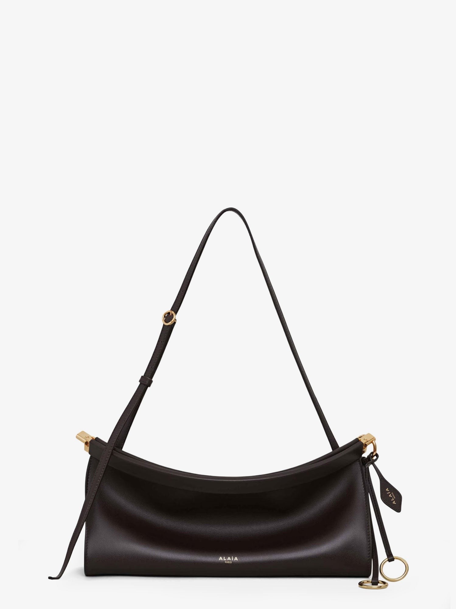 ALAIA Le Click East West Medium leather crossbody bag