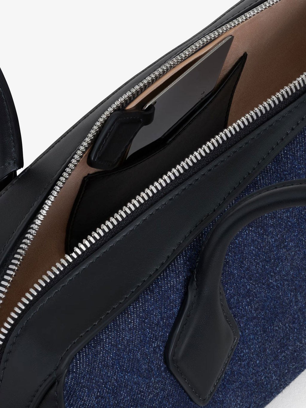 ALAIA Le Teckel denim shoulder bag