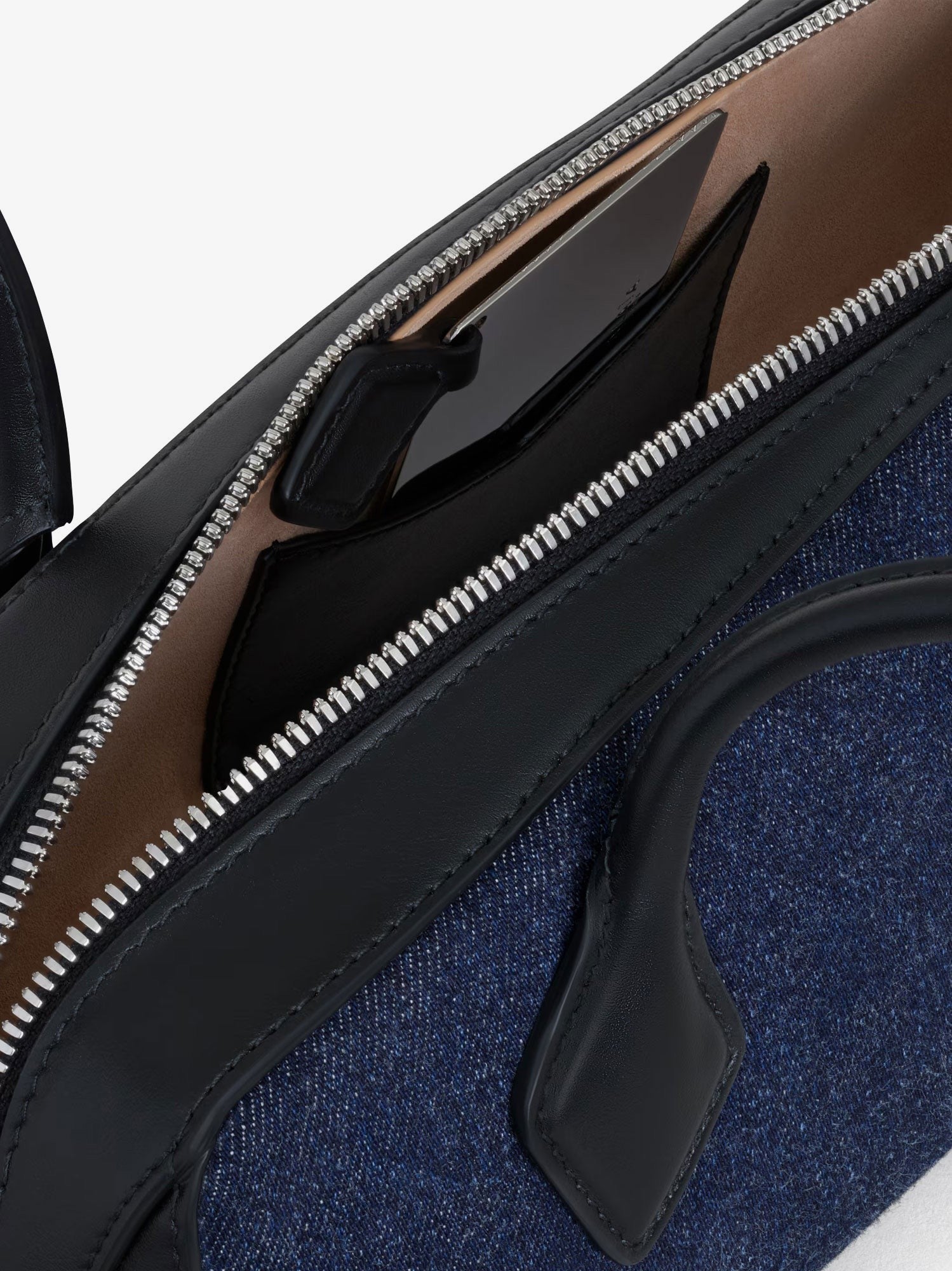 ALAIA Le Teckel denim shoulder bag