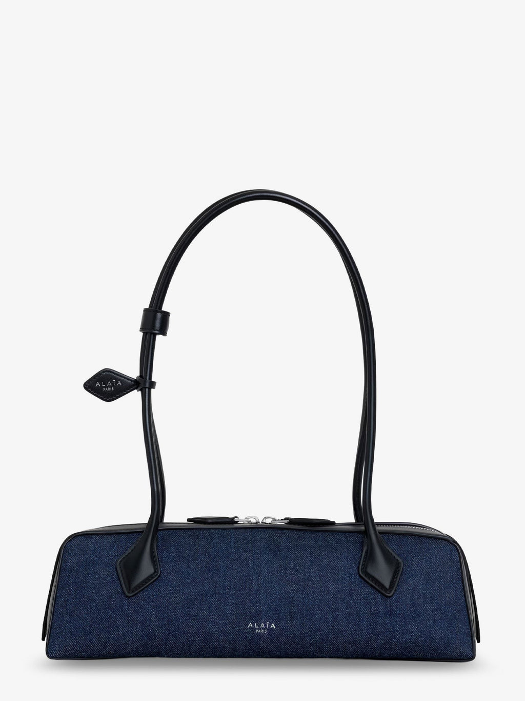 ALAIA Le Teckel denim shoulder bag