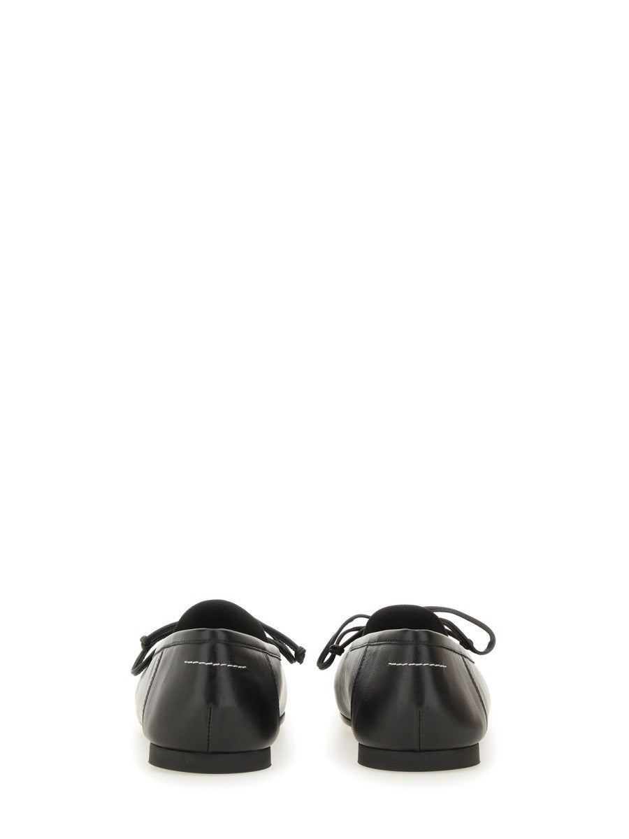 MM6 MAISON MARGIELA LEATHER BALLERINA
