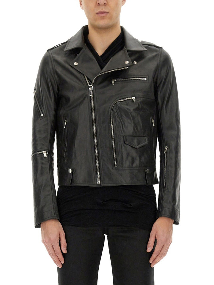 RICK OWENS LEATHER BAUHAUS JACKET