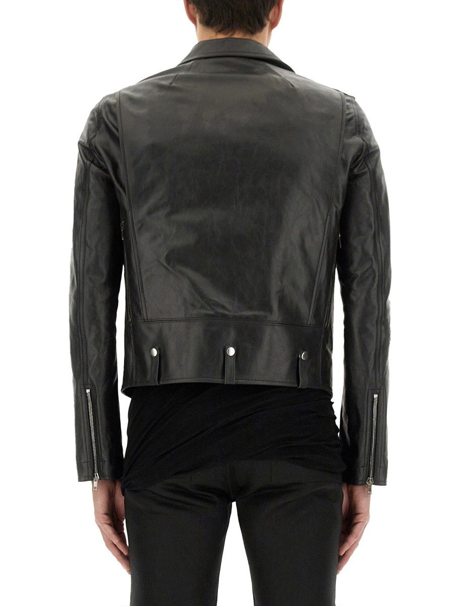 RICK OWENS LEATHER BAUHAUS JACKET