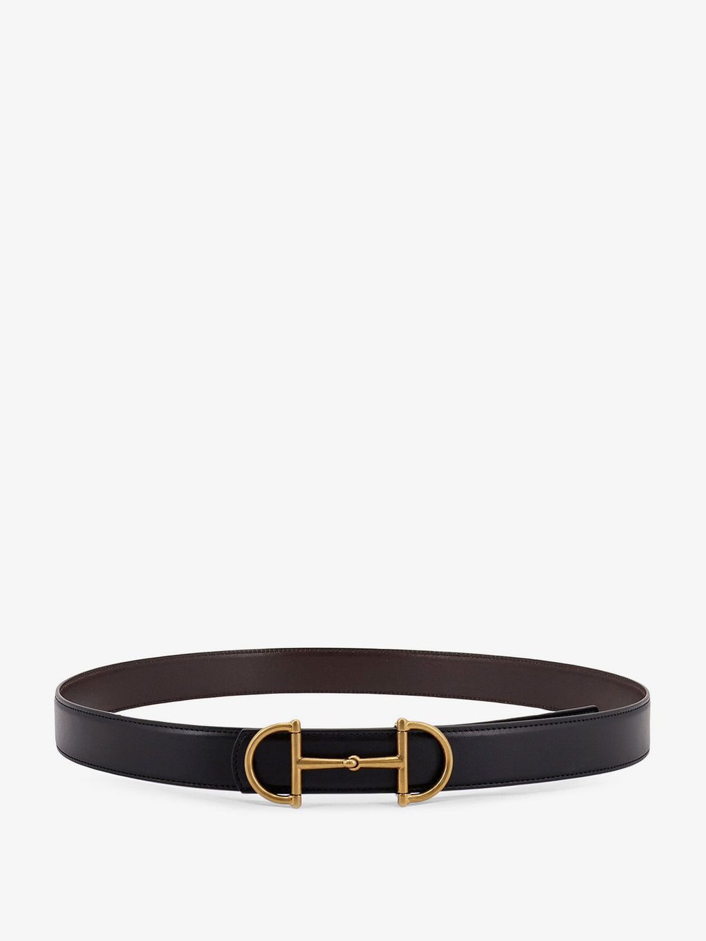 Gucci Leather belt with metal Horsebit