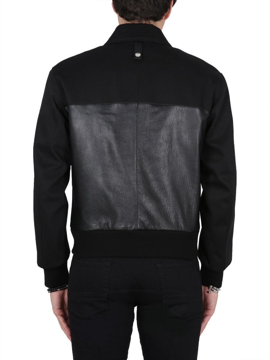 Alexander Mcqueen LEATHER BOMBER JACKET