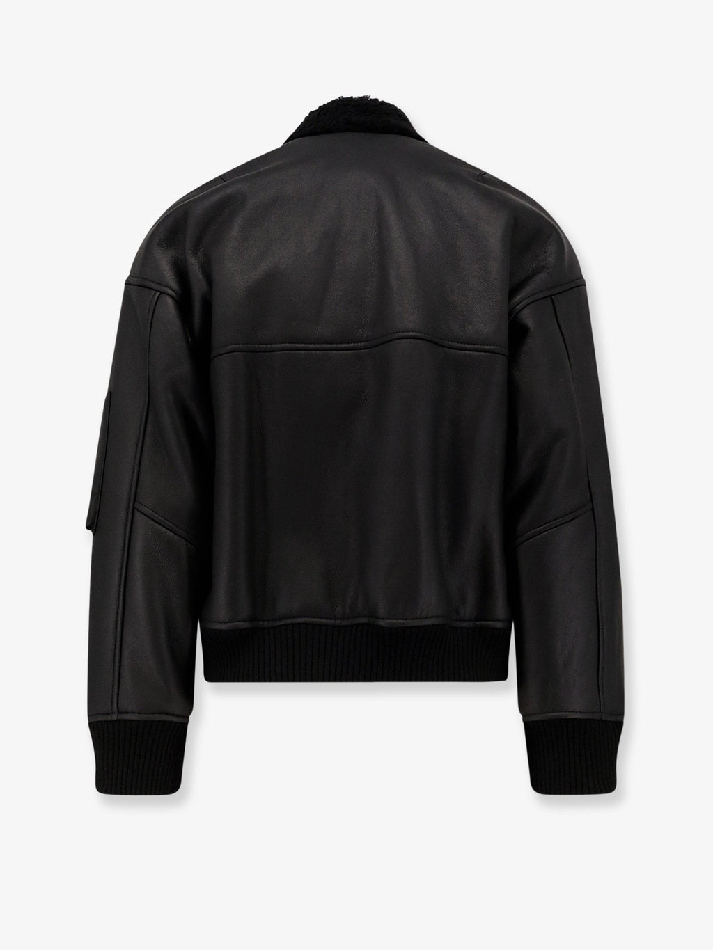 DFOUR Leather bomber jacket