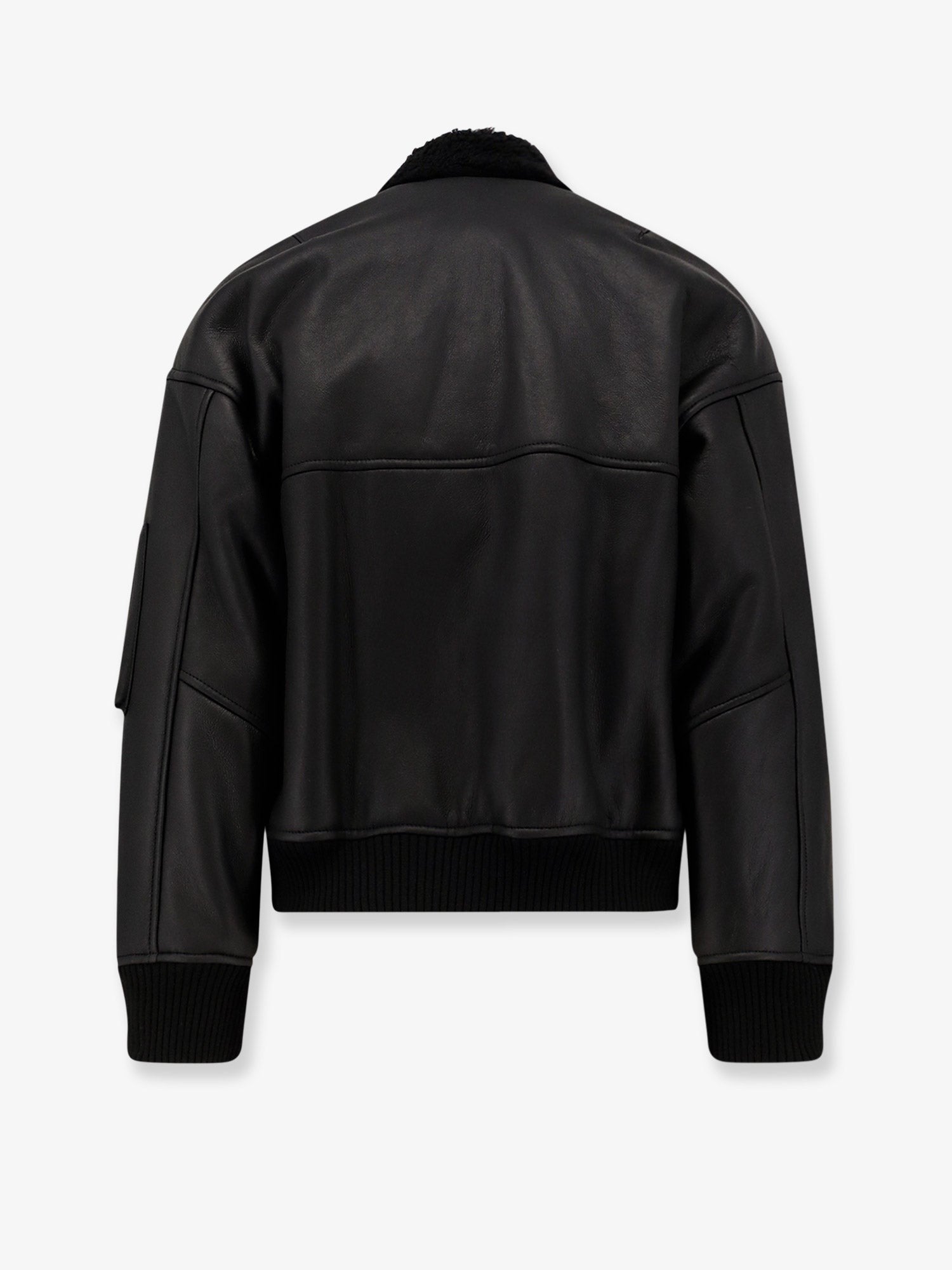 DFOUR Leather bomber jacket