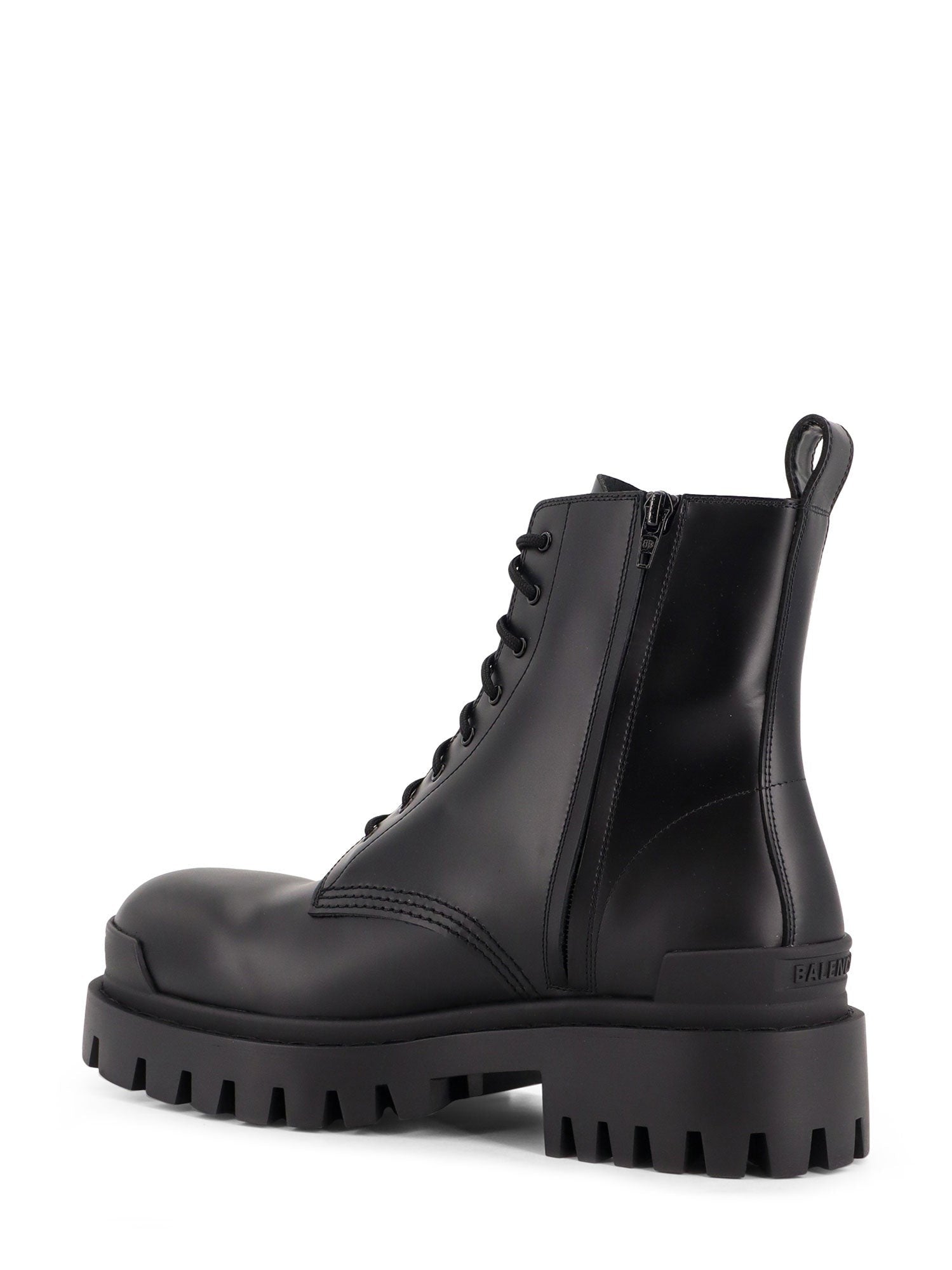 Balenciaga Leather boots with maxi rubber sole