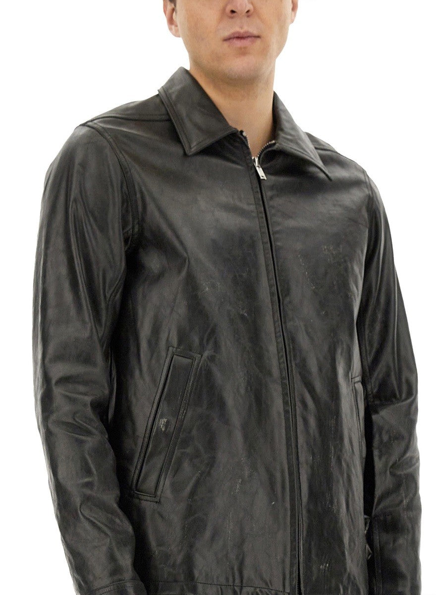 RICK OWENS LEATHER "BRAD" JACKET