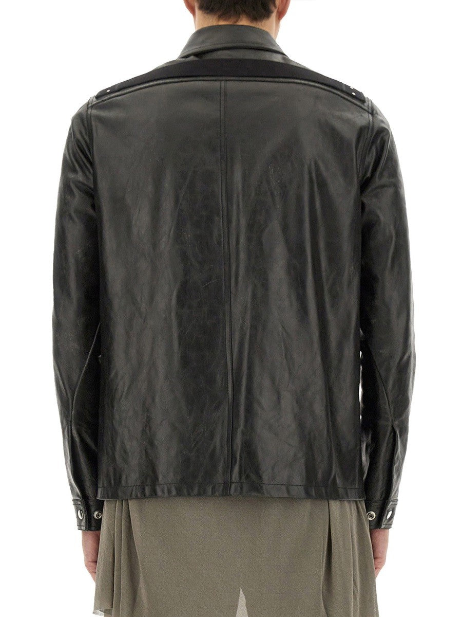 RICK OWENS LEATHER "BRAD" JACKET