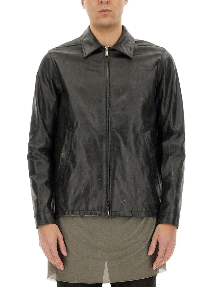 RICK OWENS LEATHER "BRAD" JACKET
