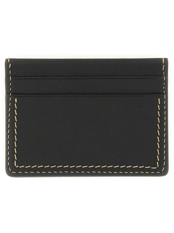 JIL SANDER LEATHER CARD HOLDER