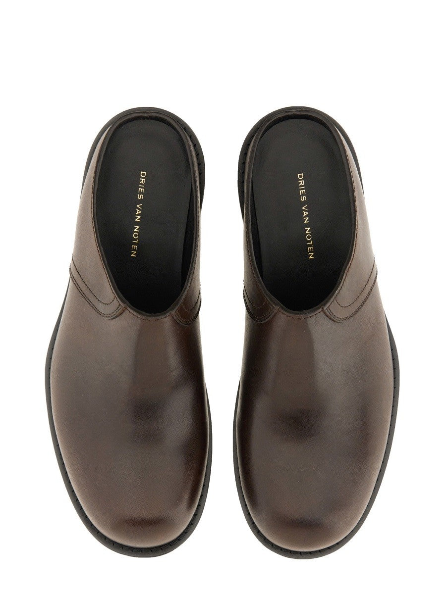 Dries Van Noten LEATHER CLOGS