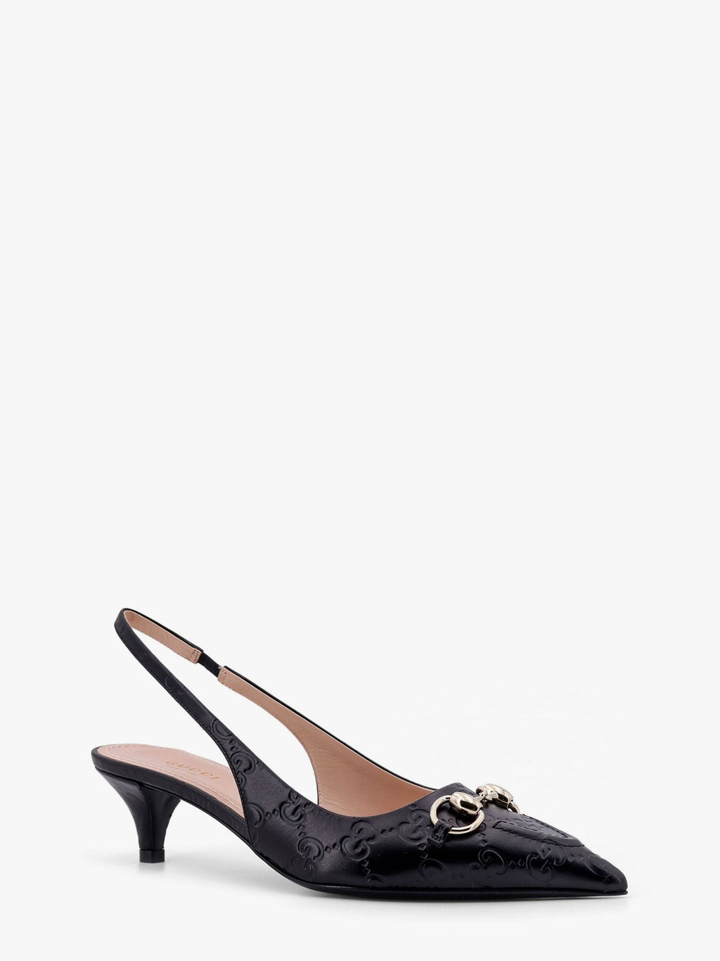 Gucci Leather décolleté with iconic metal Horsebit