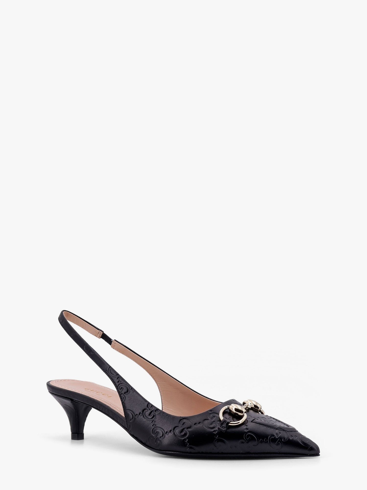 Gucci Leather décolleté with iconic metal Horsebit