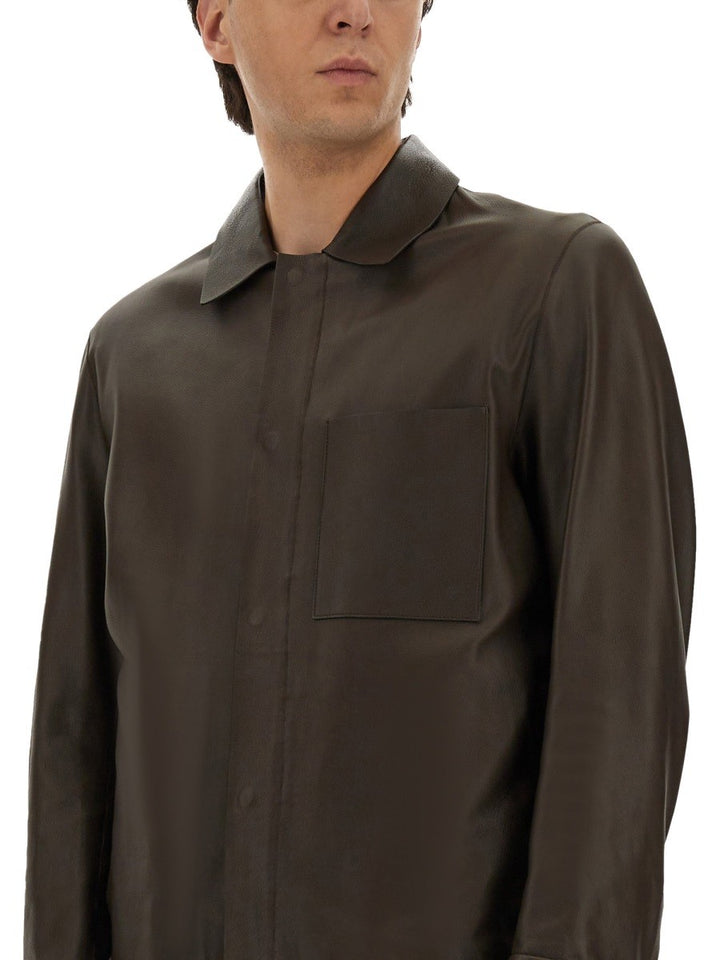 BOSS CAMEL LEATHER JACKET