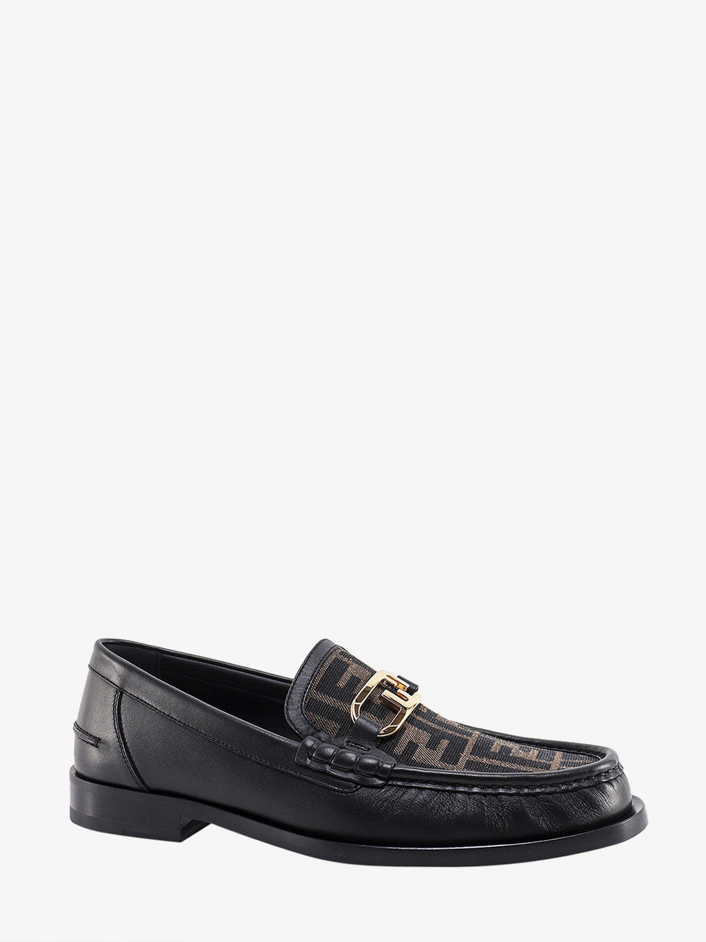 Fendi Fendi O' Lock leather loafer with FF insert