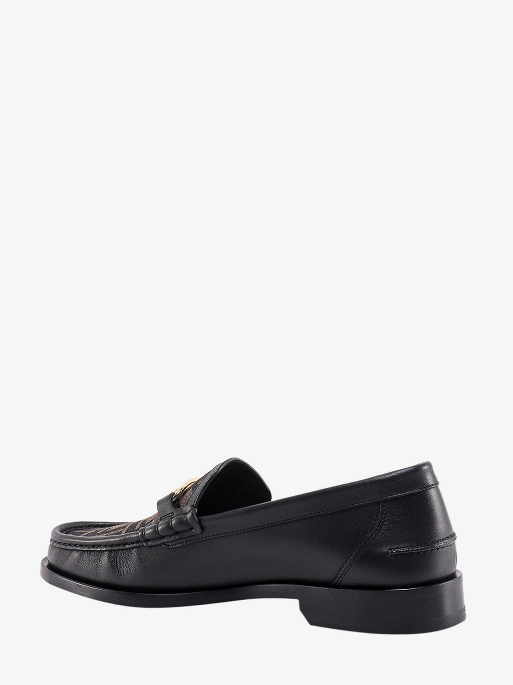 Fendi Fendi O' Lock leather loafer with FF insert