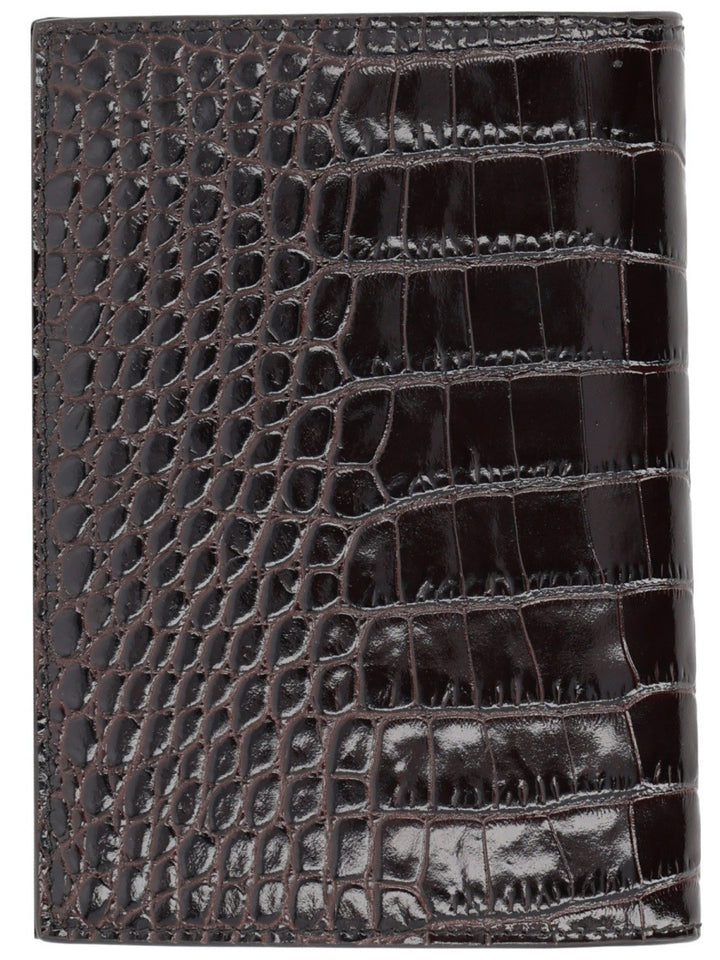 TOM FORD LEATHER PASSPORT HOLDER