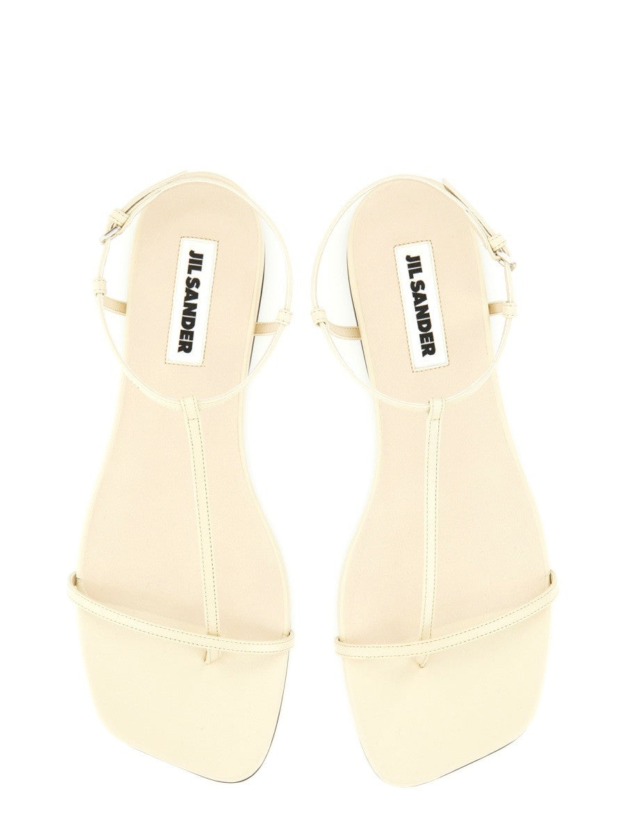 JIL SANDER LEATHER SANDAL