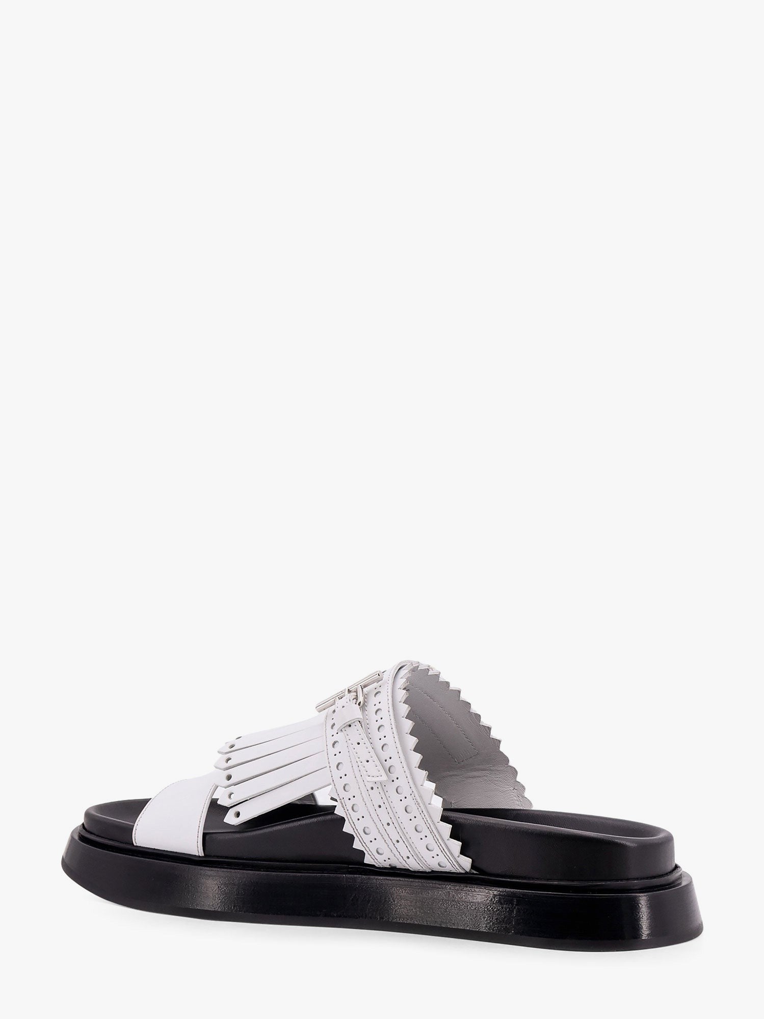 Alexander Mcqueen Leather sandals with leather fringe
