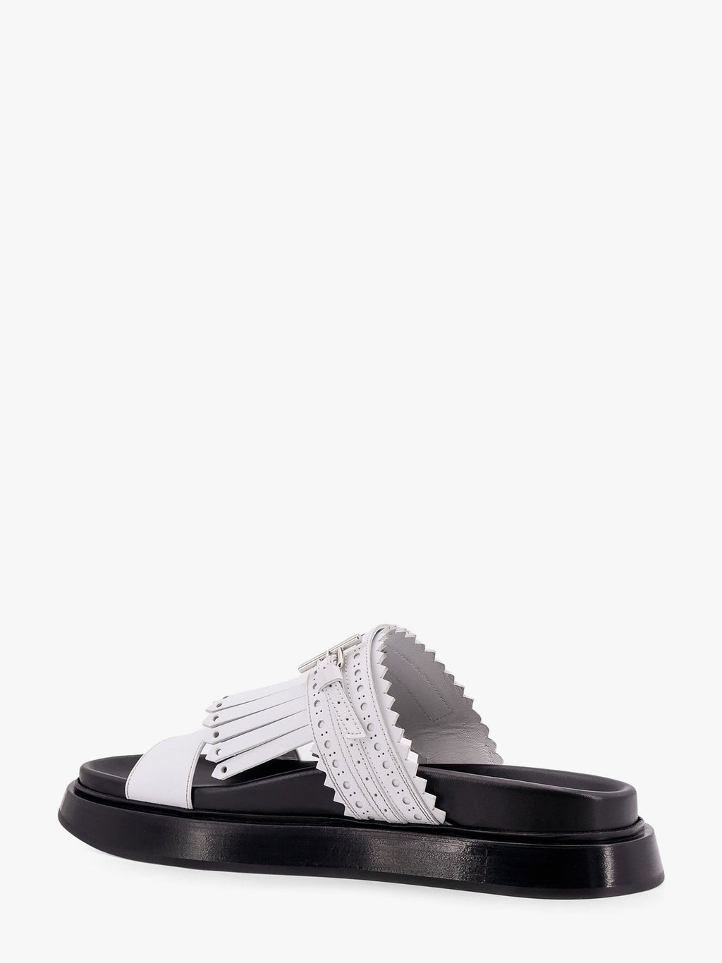 Alexander Mcqueen Leather sandals with leather fringe