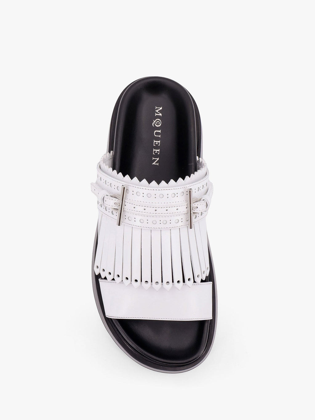 Alexander Mcqueen Leather sandals with leather fringe