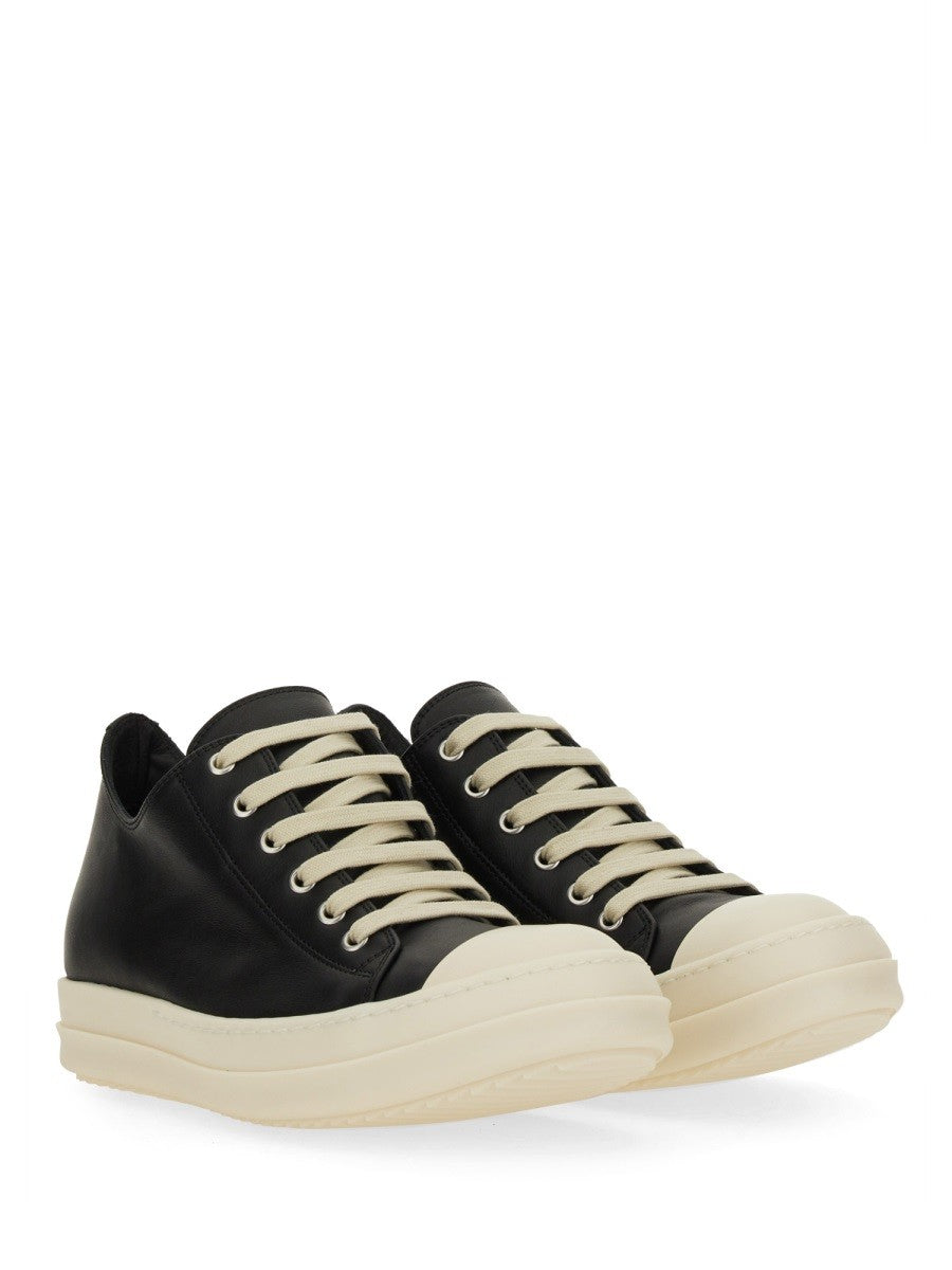 RICK OWENS LEATHER SNEAKER