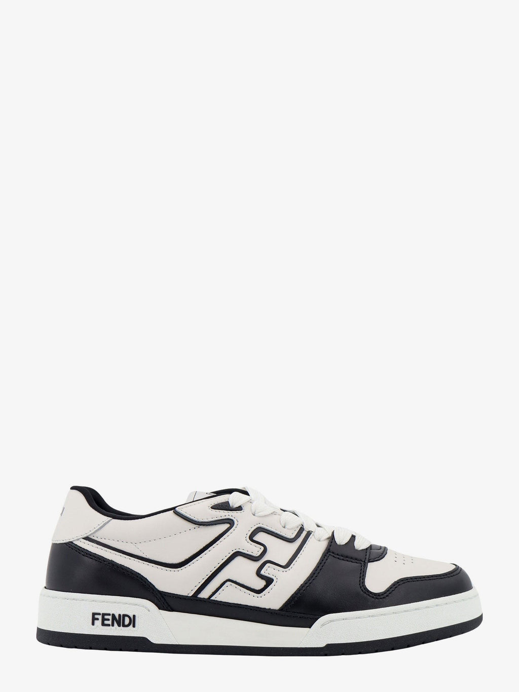 Fendi Leather sneakers with ff lateral logo