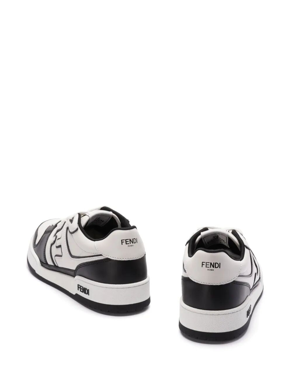 Fendi Leather sneakers with ff lateral logo