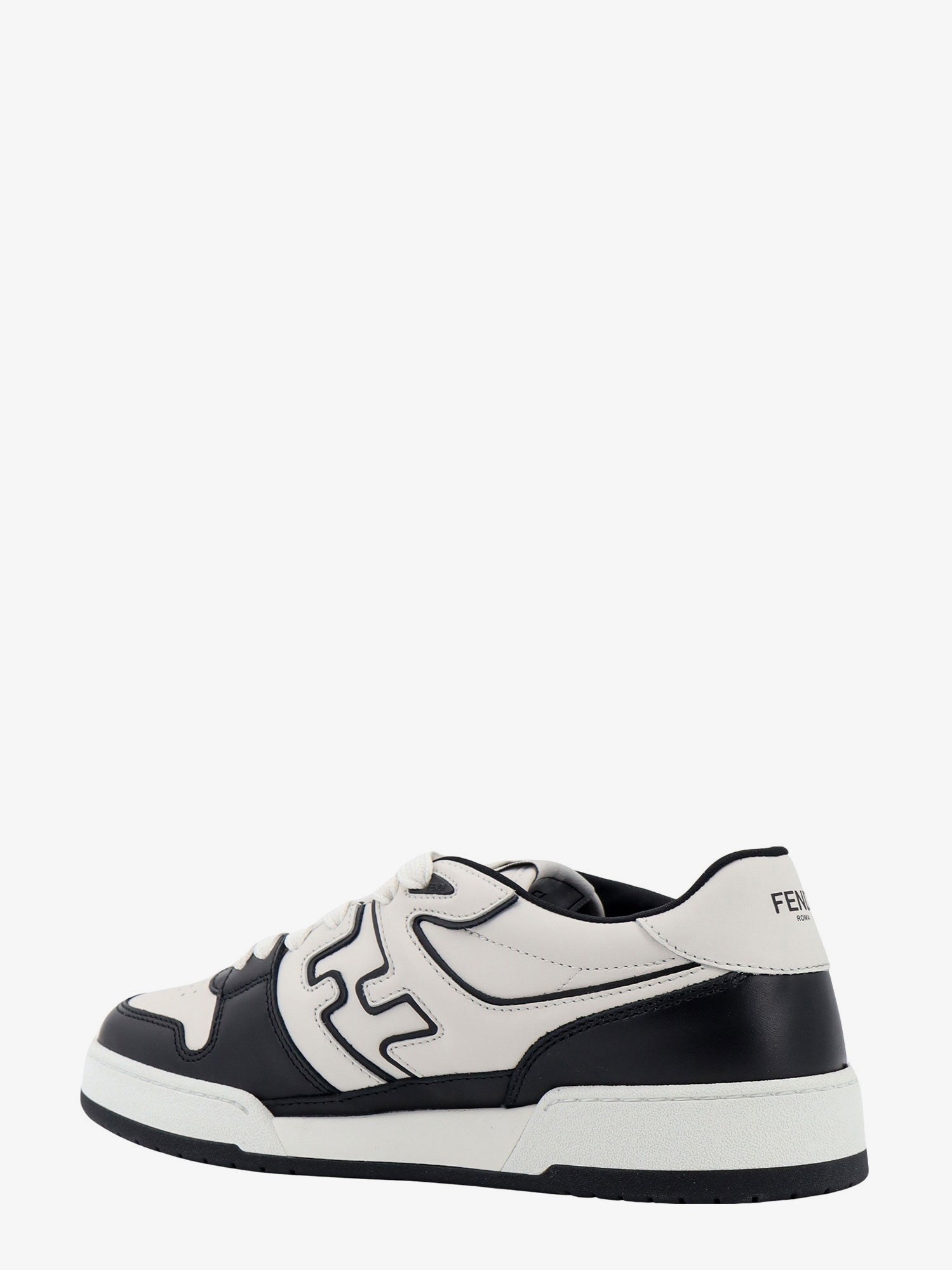 Fendi Leather sneakers with ff lateral logo