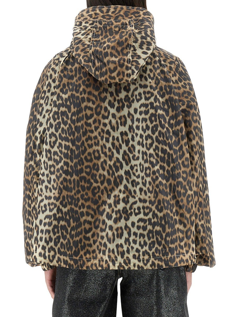 GANNI LEOPARD PRINT JACKET
