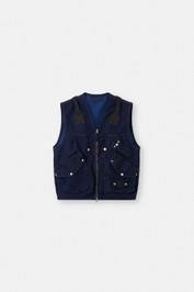 STONE ISLAND DENIM RESEARCH Light Denim Vest