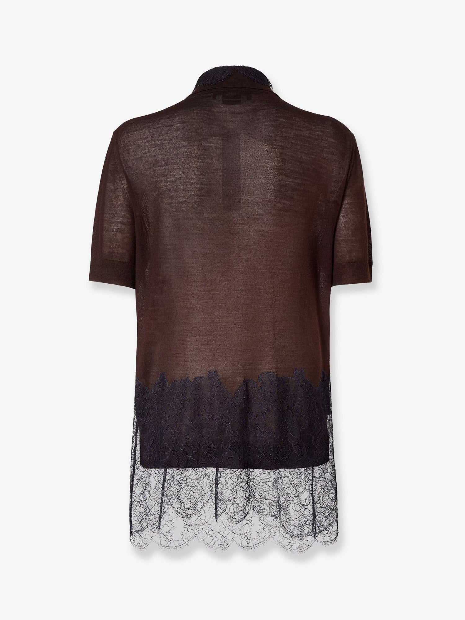 Fendi Lingerie cashmere and silk polo shirt
