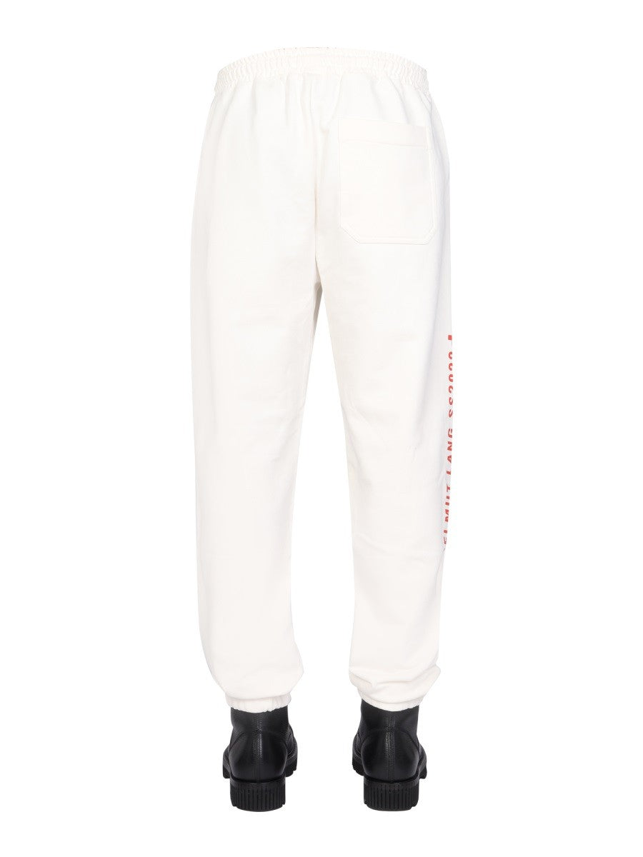 Helmut Lang LOGO PRINT JOGGING PANTS