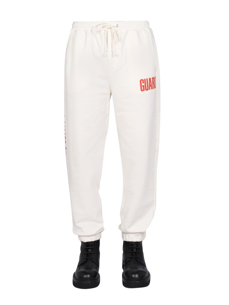 Helmut Lang LOGO PRINT JOGGING PANTS
