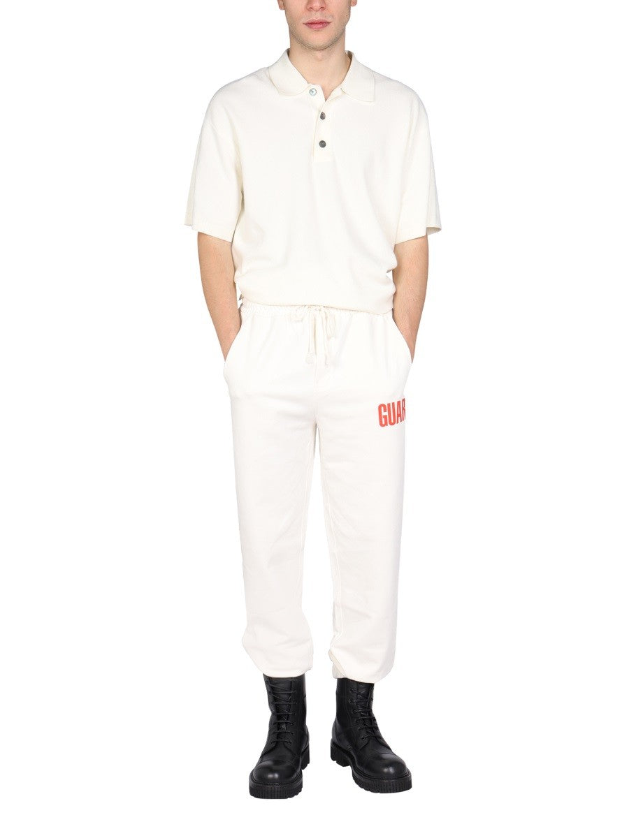 Helmut Lang LOGO PRINT JOGGING PANTS