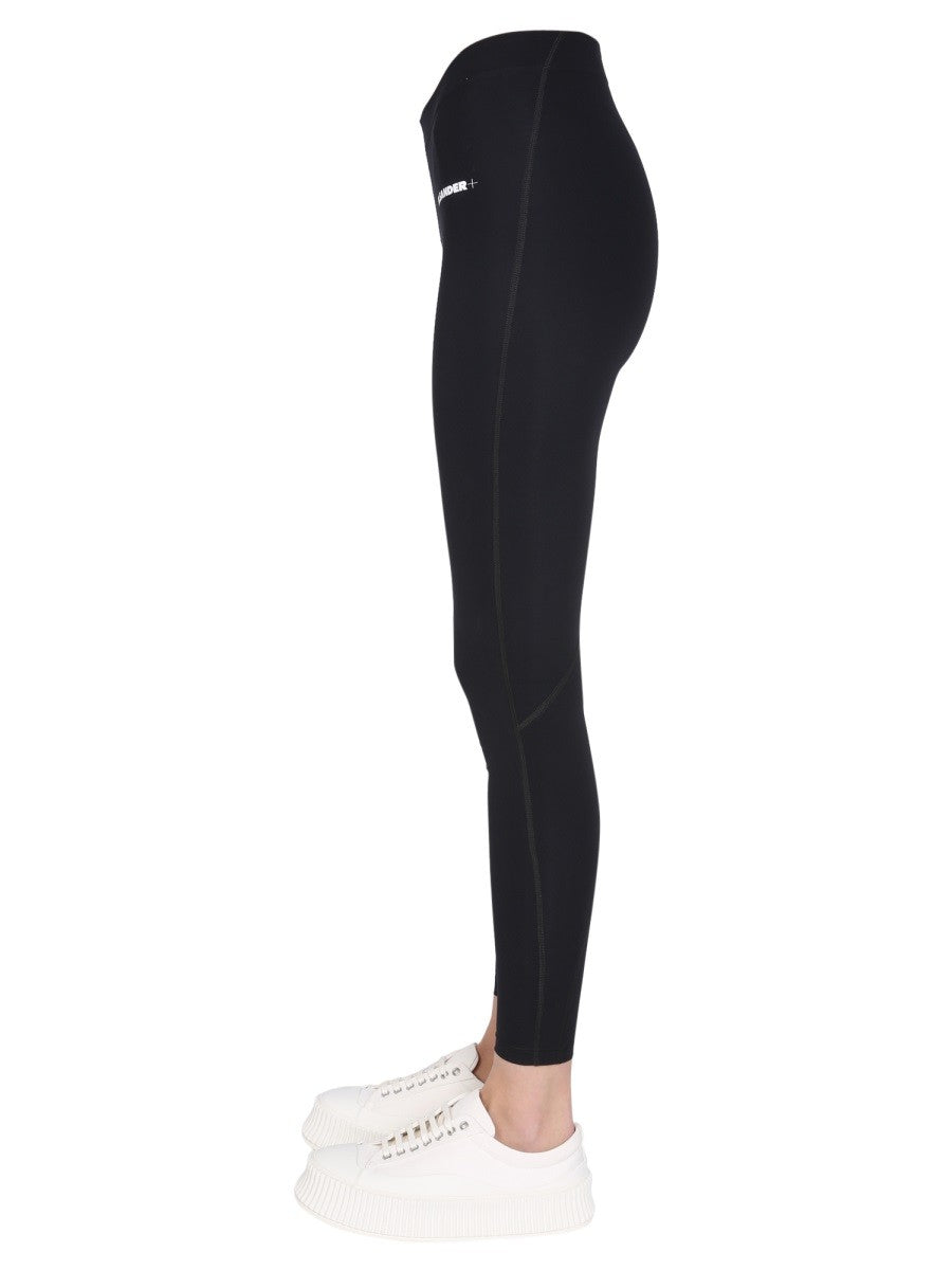 JIL SANDER LOGO PRINT LEGGINGS