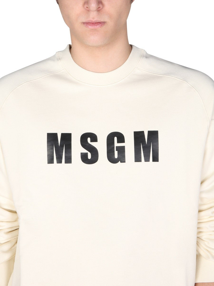 msgm LOGO PRINT SWEATSHIRT