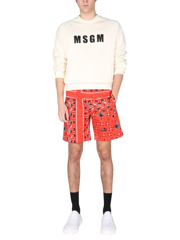 msgm LOGO PRINT SWEATSHIRT