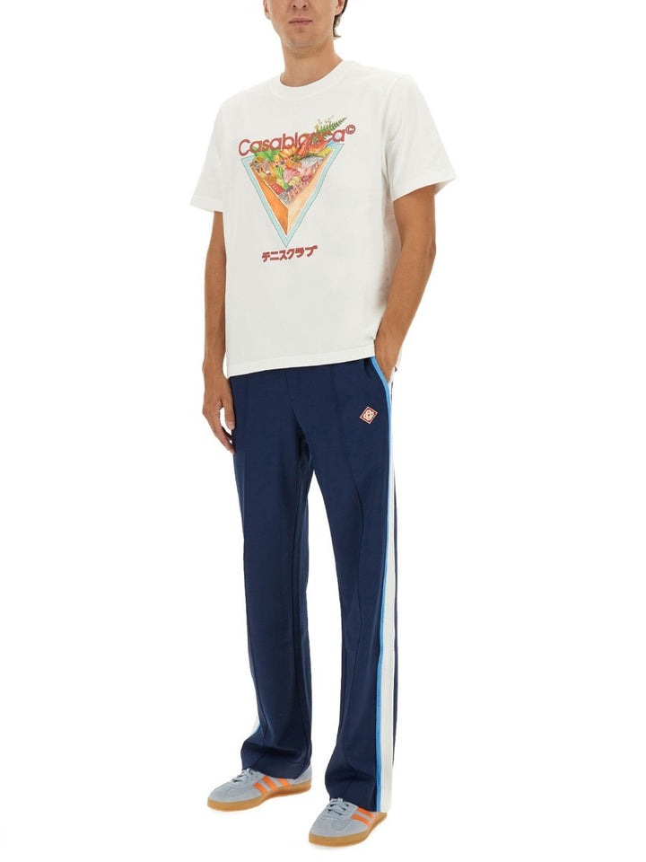 CASABLANCA LOGO PRINT T-SHIRT