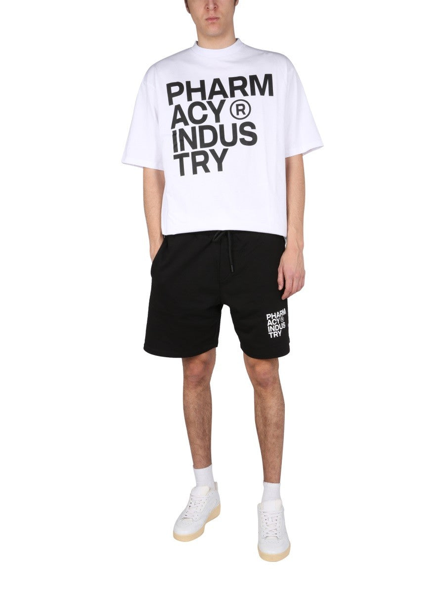 PHARMACY INDUSTRY LOGO PRINT T-SHIRT